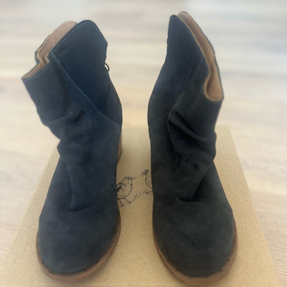 Beek Strix Black Suede Ankle Boots